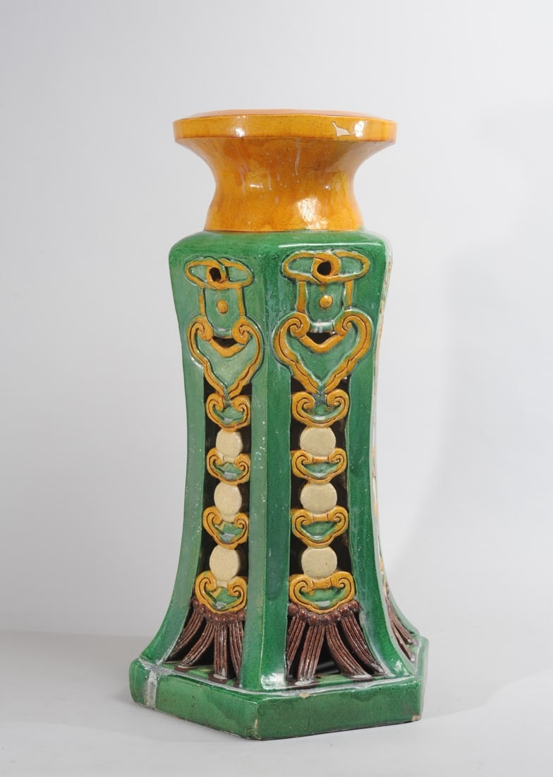 Chinese Sancai Glazed Plant Stand (1 of 13)