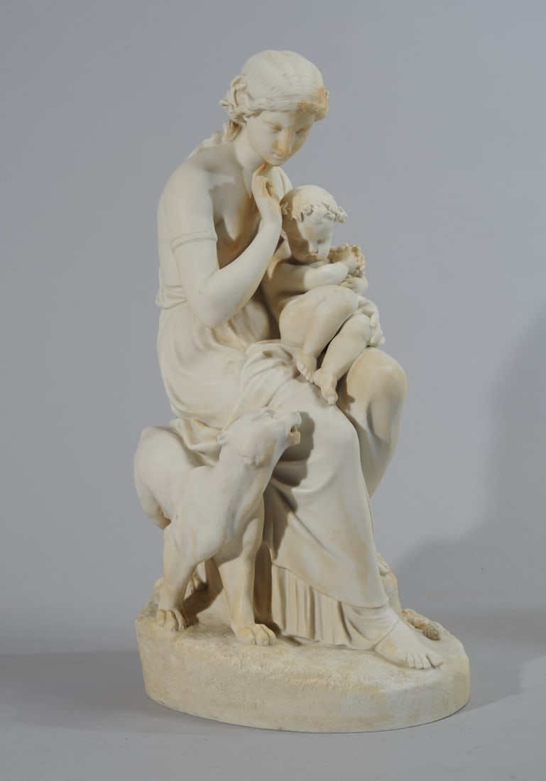 1866 Copeland Parian Figural Group (1 of 9)