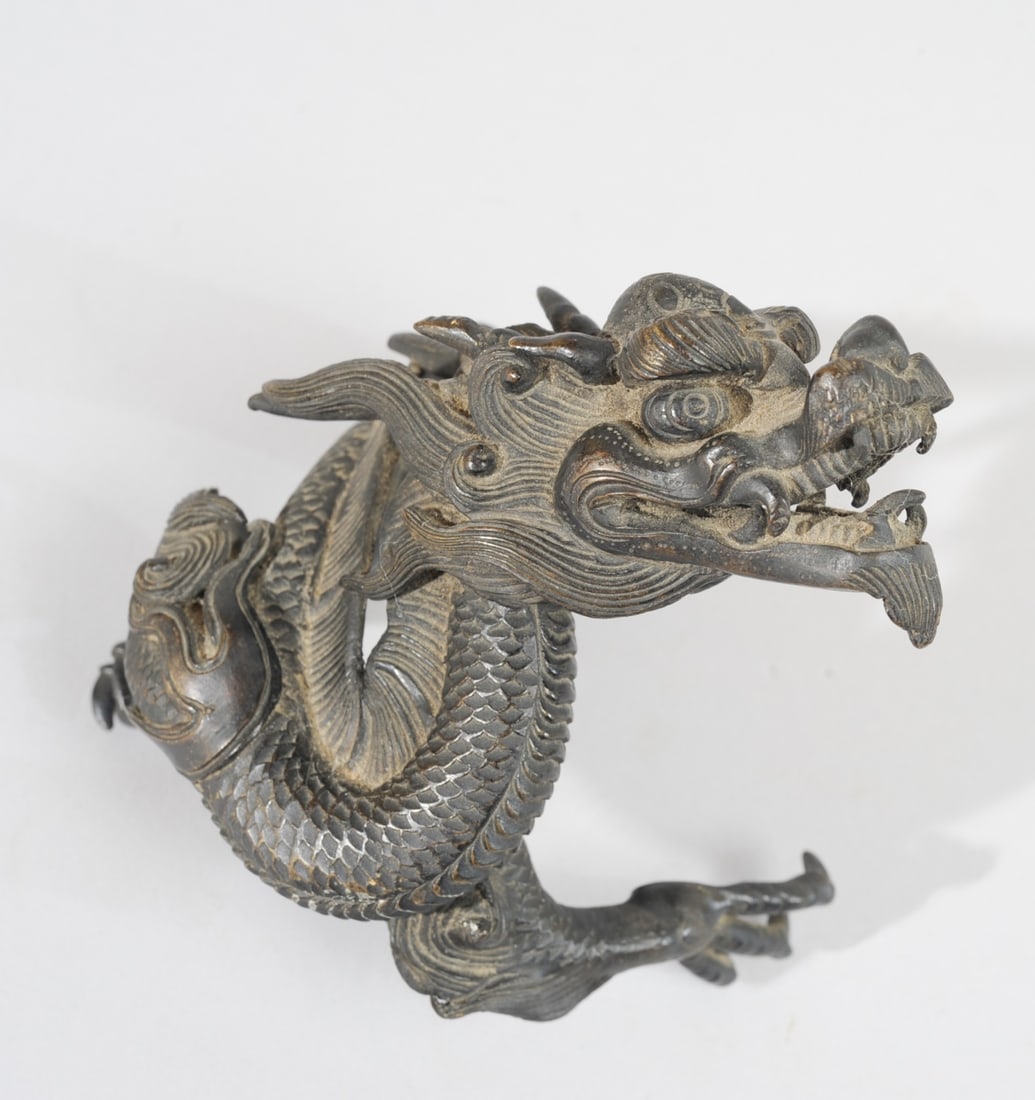 Antique Japanese Bronze Dragon (1 of 4)
