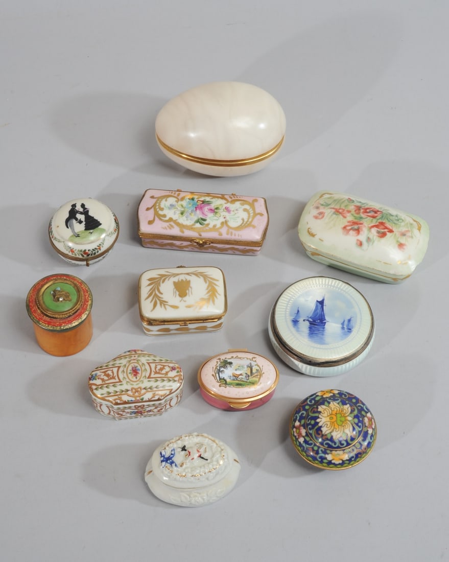 Lot French & English + Trinket Boxes (1 of 6)