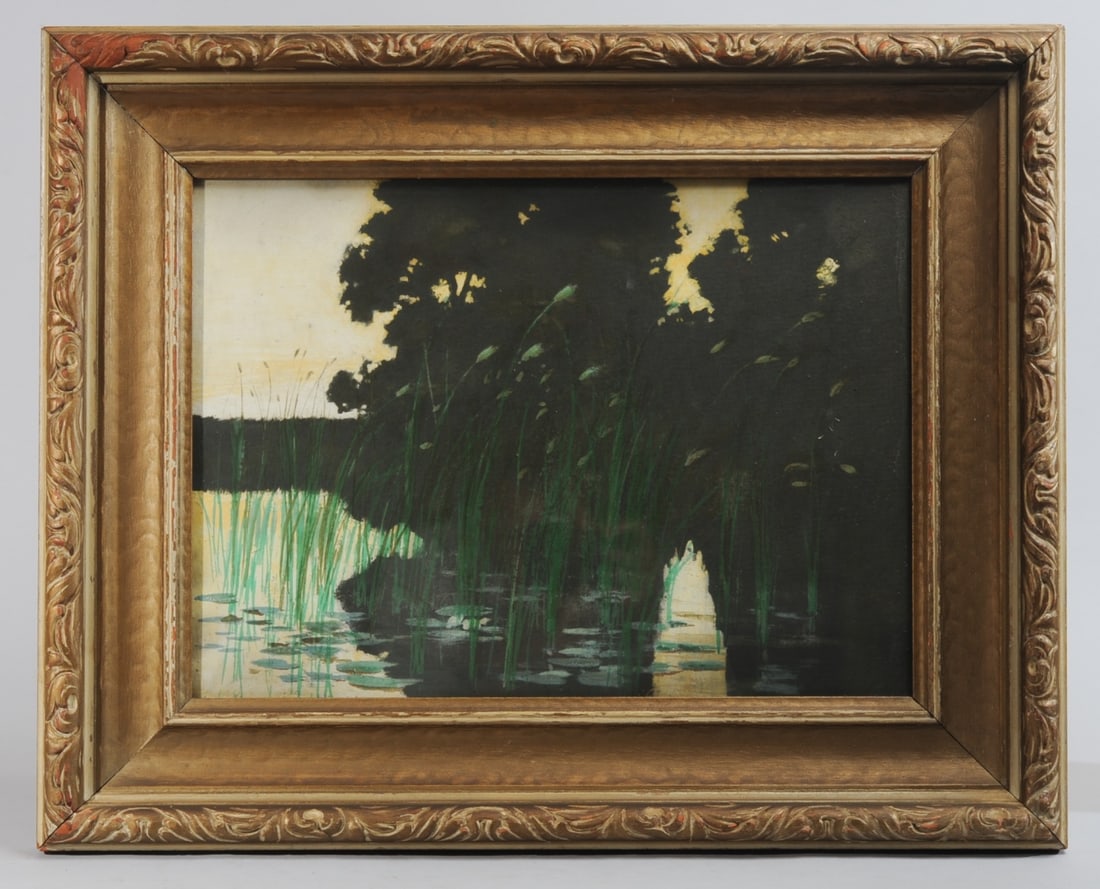 Early 20th C. Gouache Landscape (1 of 5)