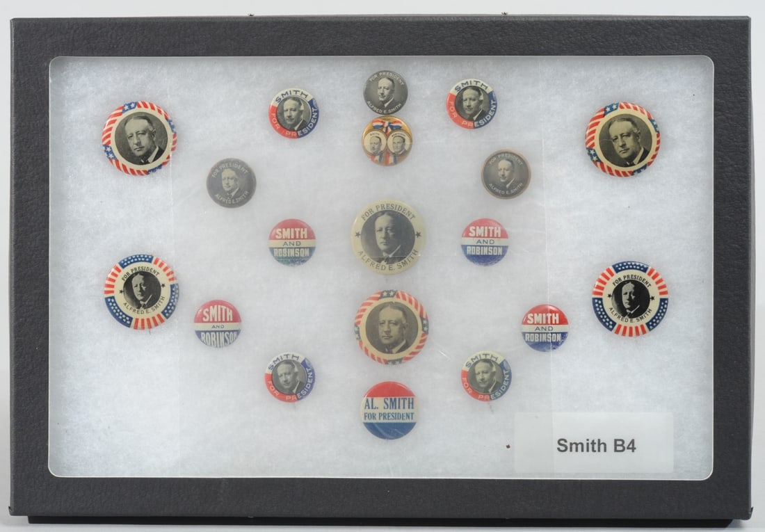 Alfred Smith Presidential Campaign Buttons / Pins (1 of 9)