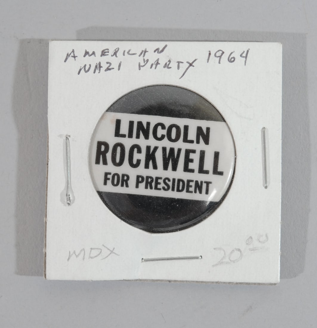 George Lincoln Rockwell Campaign Button (1 of 2)