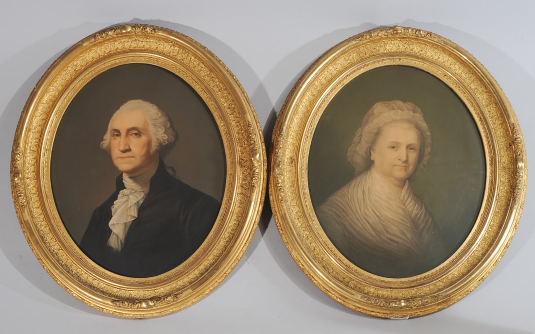 E. C. Middleton Chromos George & Martha Washington (1 of 7)