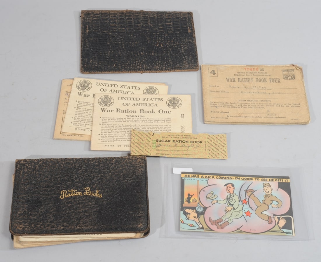 American WWII Ration Book Mixed Grouping + (1 of 5)