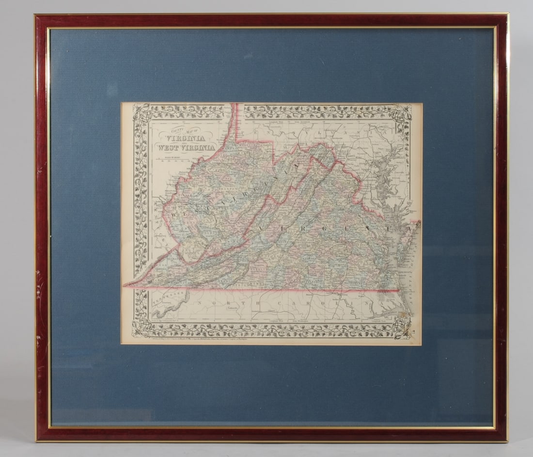 Antique County Map of Virginia and West Virginia (1 of 3)