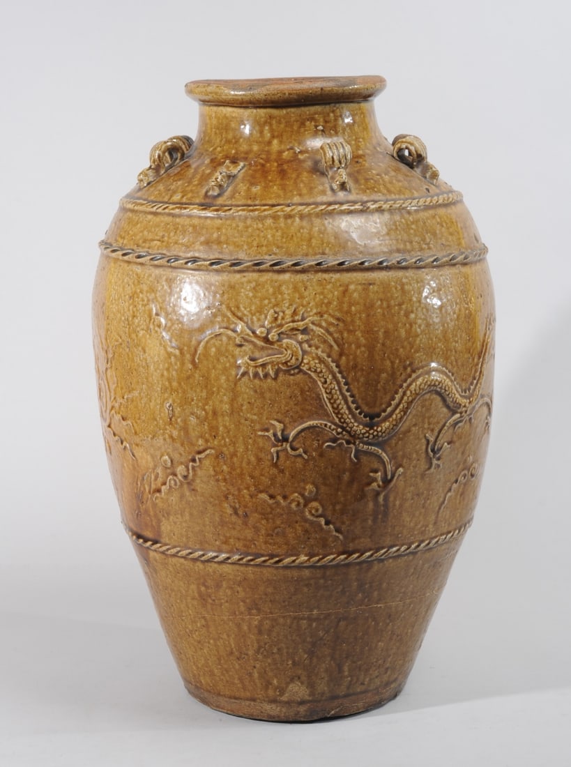 Chinese Brown Glazed Martaban Storage Jar (1 of 9)