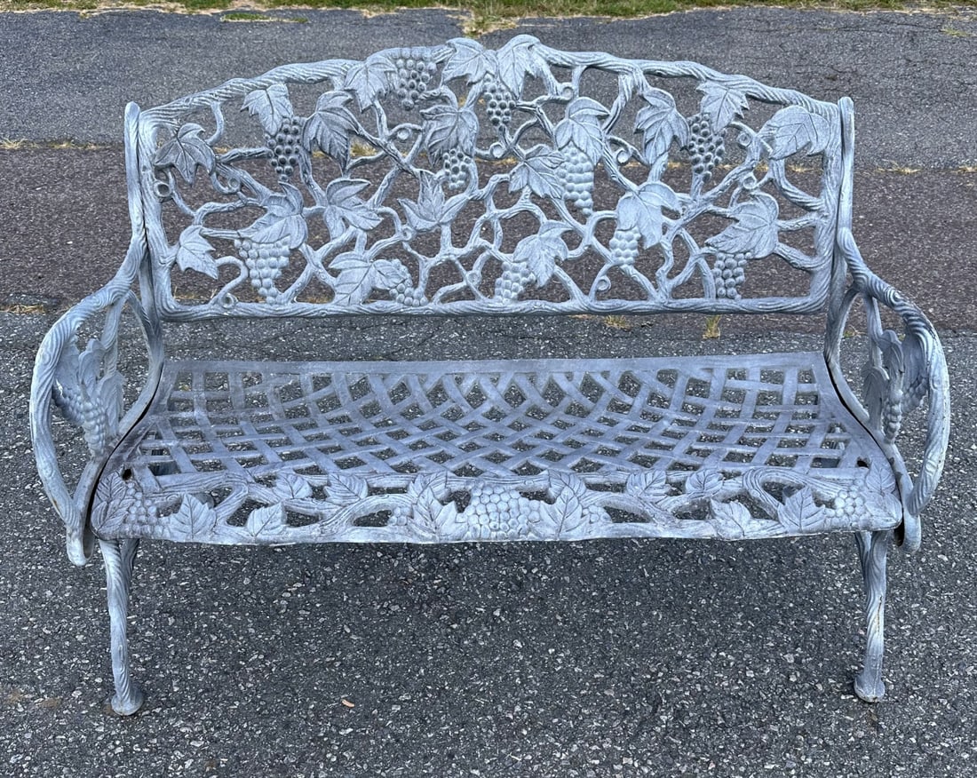 Cast Iron & Aluminum Garden Bench (1 of 9)