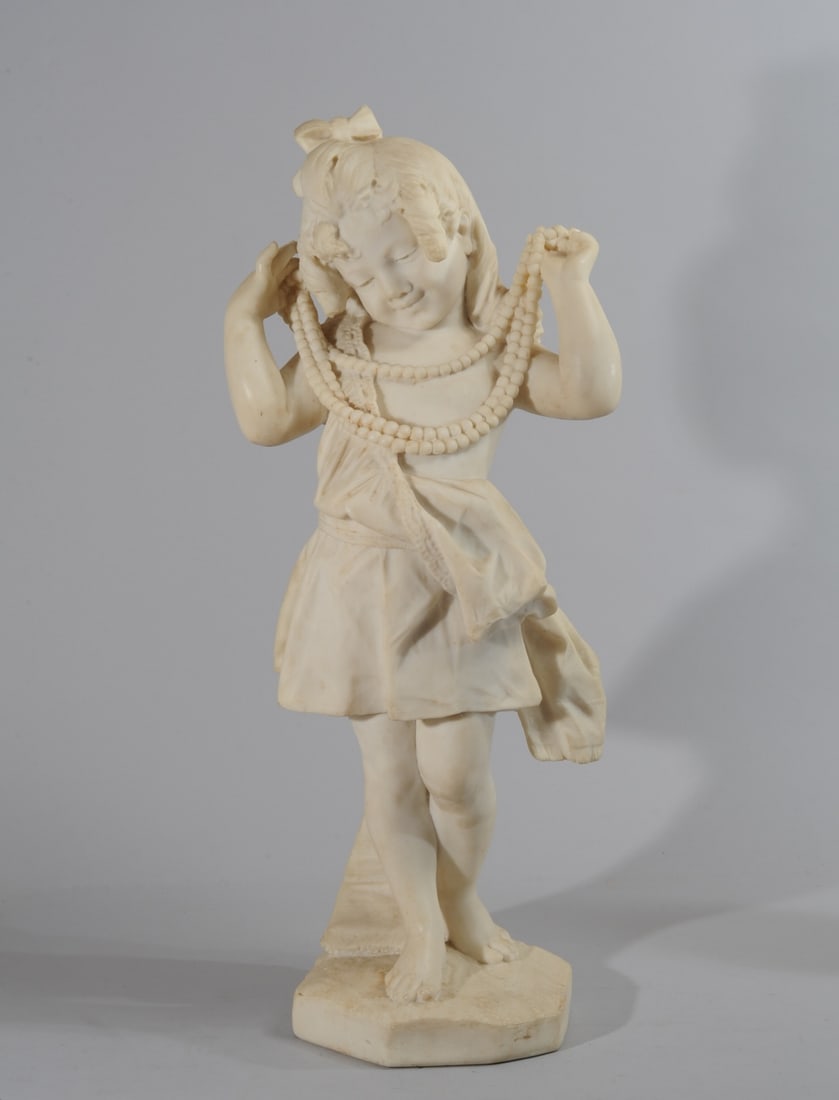 Sculpture of Young Girl, Attrib. Ferdinando Vichi (1 of 4)