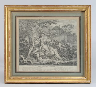 Antique Engraving after Francois Boucher