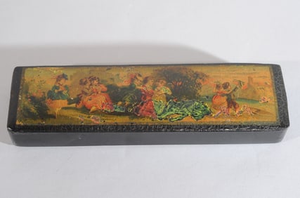 Antique Lacquer Pen Box