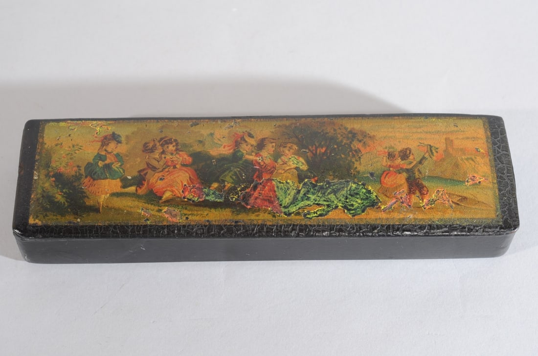 Antique Lacquer Pen Box (1 of 4)