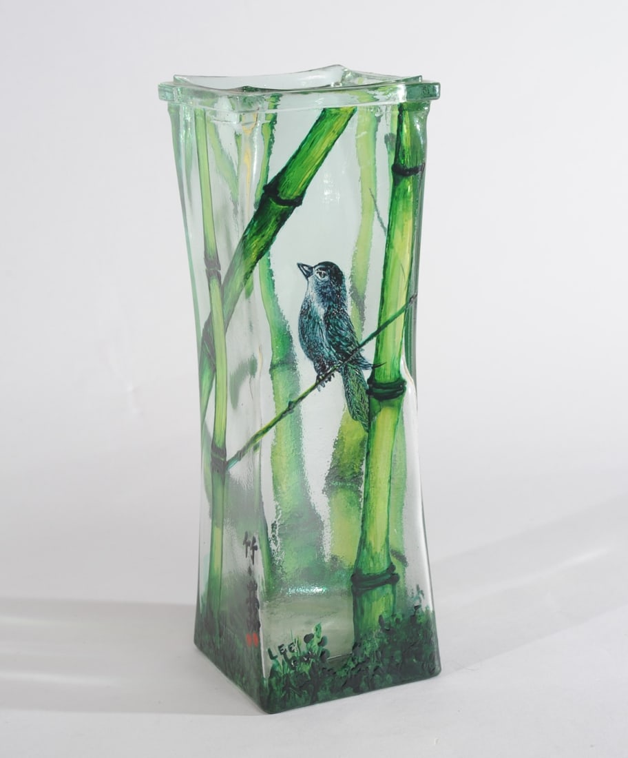 Lee Gerry Wertheimer (20th / 21st C.) Painted Vase (1 of 6)