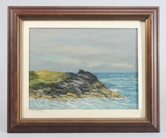20th C. Oil on Panel Seascape