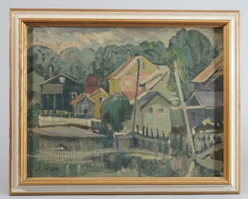 Jacob Seldin (active mid-20th C.) WPA Oil Painting