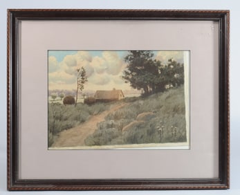 Watercolor on Paper Landscape