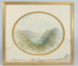 19th C. Watercolor Landscape