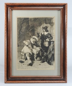 Etching after Ferdinand Roybet