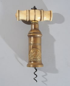 Antique English Corkscrew with Bottle Brush