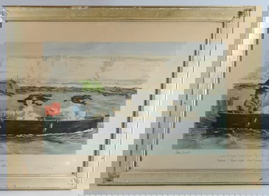 10 Antique Hand Colored John Leech Lithographs