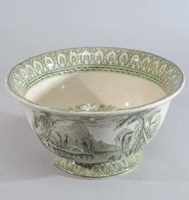 Antique Ashworth Bros. Ironstone Transferware Bowl