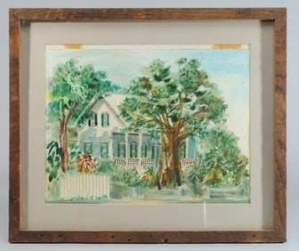 Watercolor on Paper "Ketchum House" Carolyn Bowman