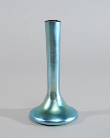 Steuben Blue Aurene Perfume Bottle