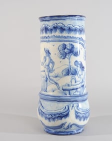 Portuguese Porcelain Umbrella Stand