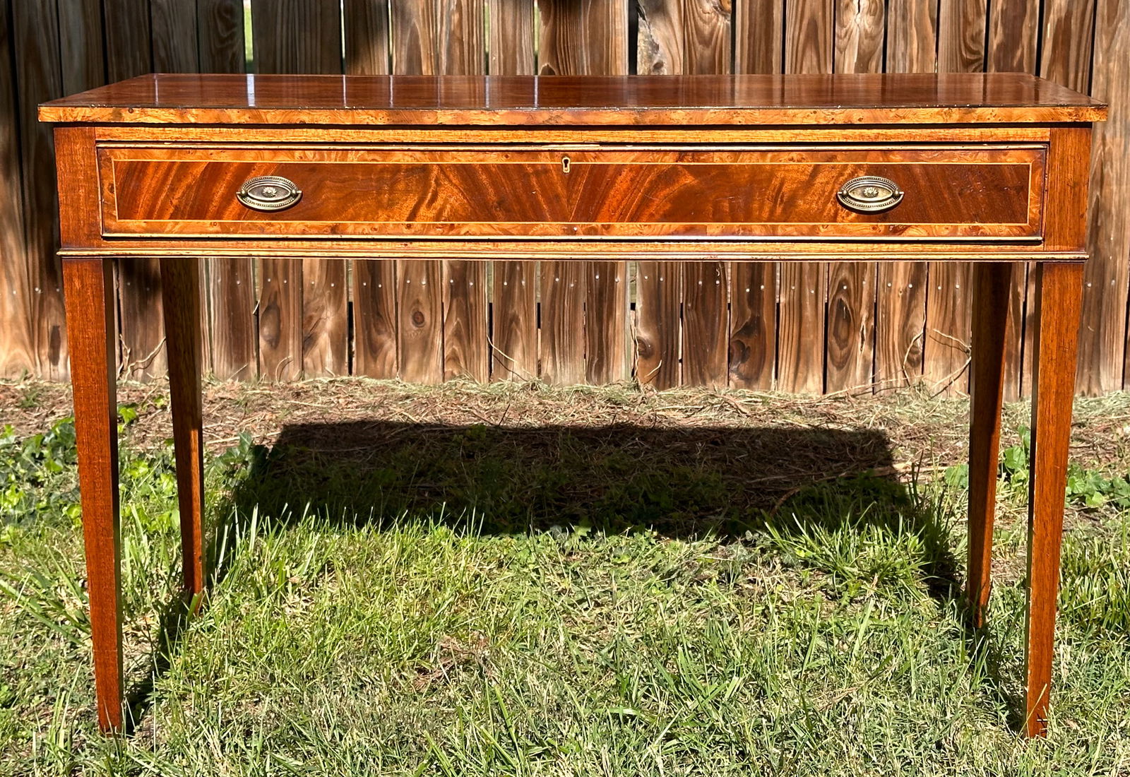 19th C. English Mahogany Writing Table (1 of 11)