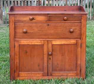 19th C. Mid Atlantic Cherry Cupboard