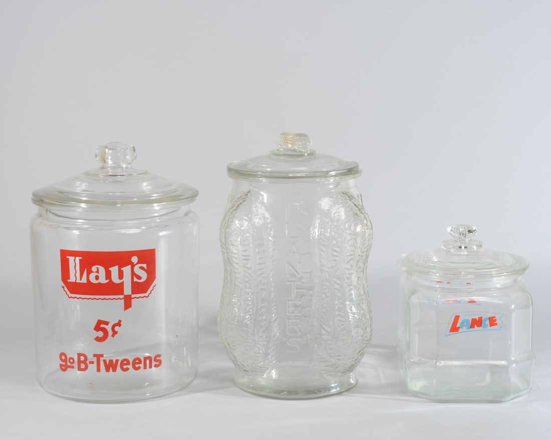 Three Vintage Retail Snack Jars (1 of 4)