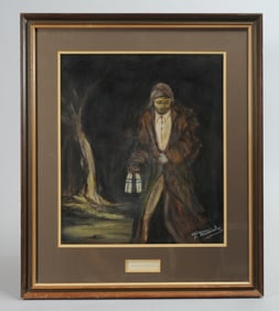 Framed Pastel Drawing, A. Fernandez