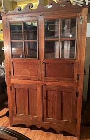 19th C. North Carolina Corner Cupboard