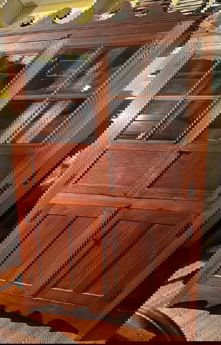 19th C. North Carolina Corner Cupboard (1 of 7)