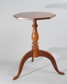 Early 19th C. Cherry Candlestand