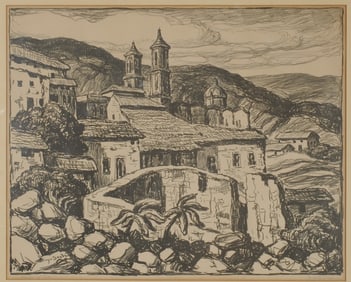 Birger Sandzen (1871 - 1954) Signed Lithograph