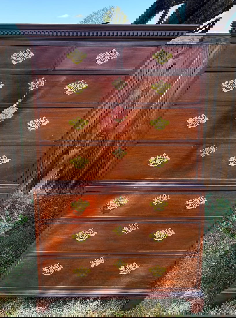 18th C. English George III Mahogany Chest on Chest (1 of 15)