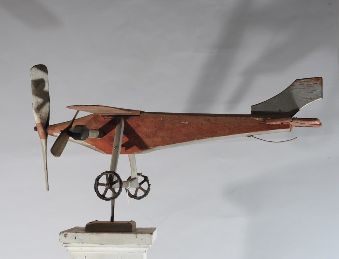 1920s-30s Folk Art Airplane Whirligig (1 of 9)
