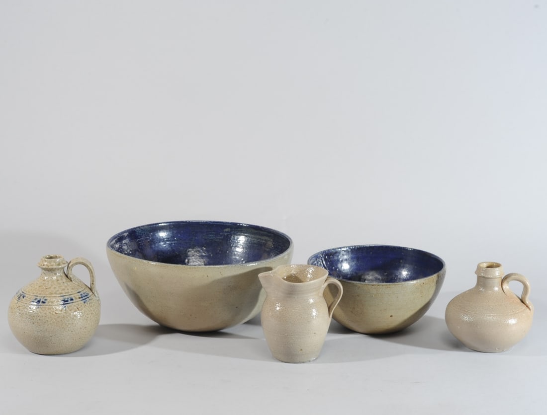 Jugtown Salt Glazed Stoneware Bowls, Jugs, + (1 of 7)
