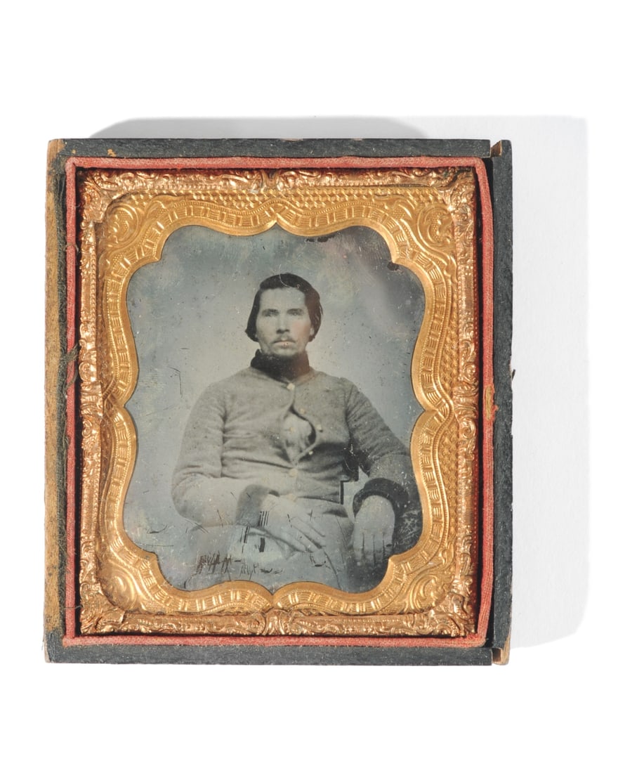 Ambrotype of Confederate Soldier, Civil War (1 of 2)