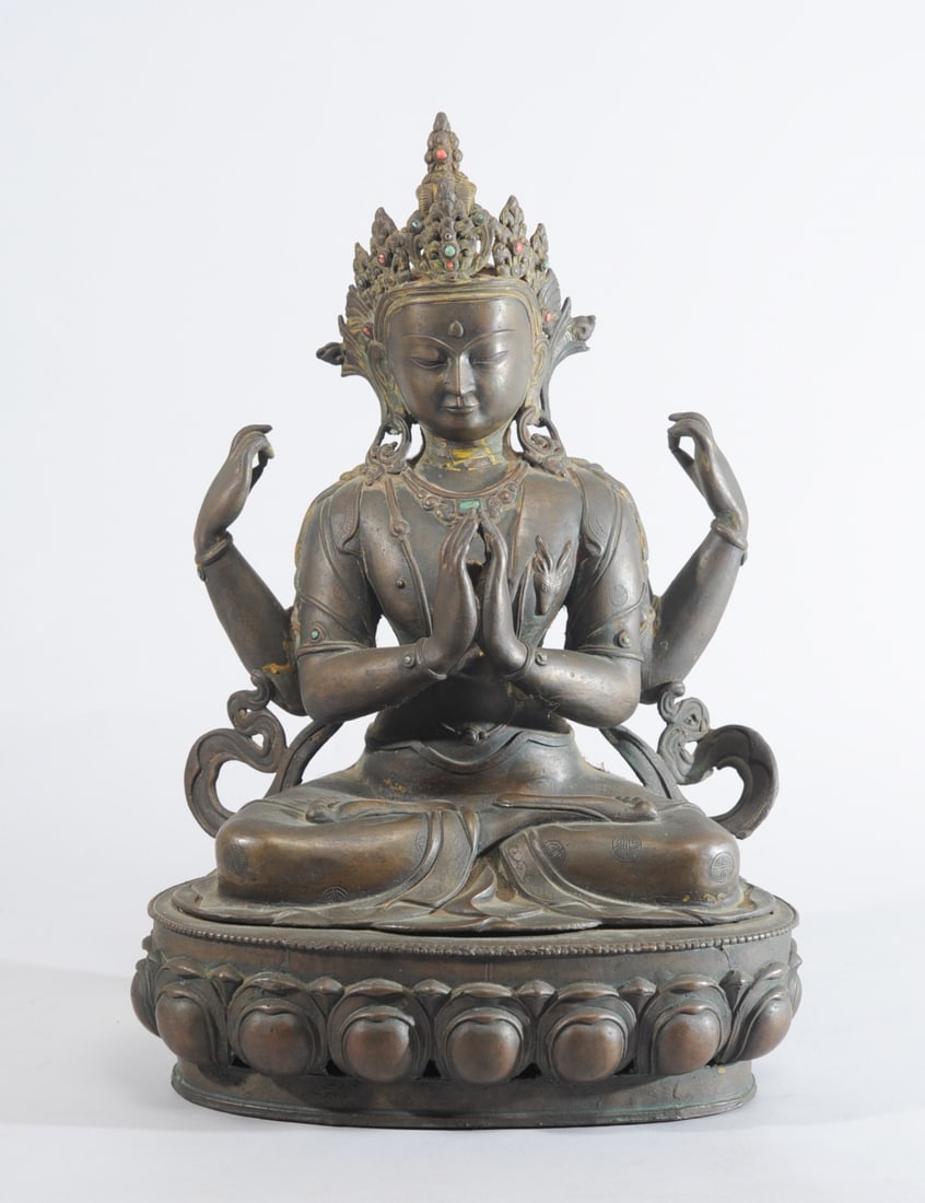 19th C. Statue of Avalokiteshvara, Nepal (1 of 14)
