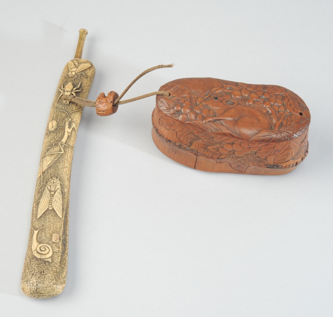 Kokusai? Japanese Pipe Case, Tobacco Box, Pipe (1 of 20)