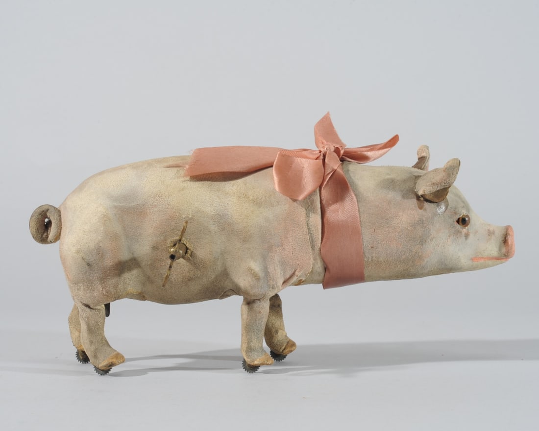 Antique Roullet Decamps French Clockwork Pig (1 of 13)
