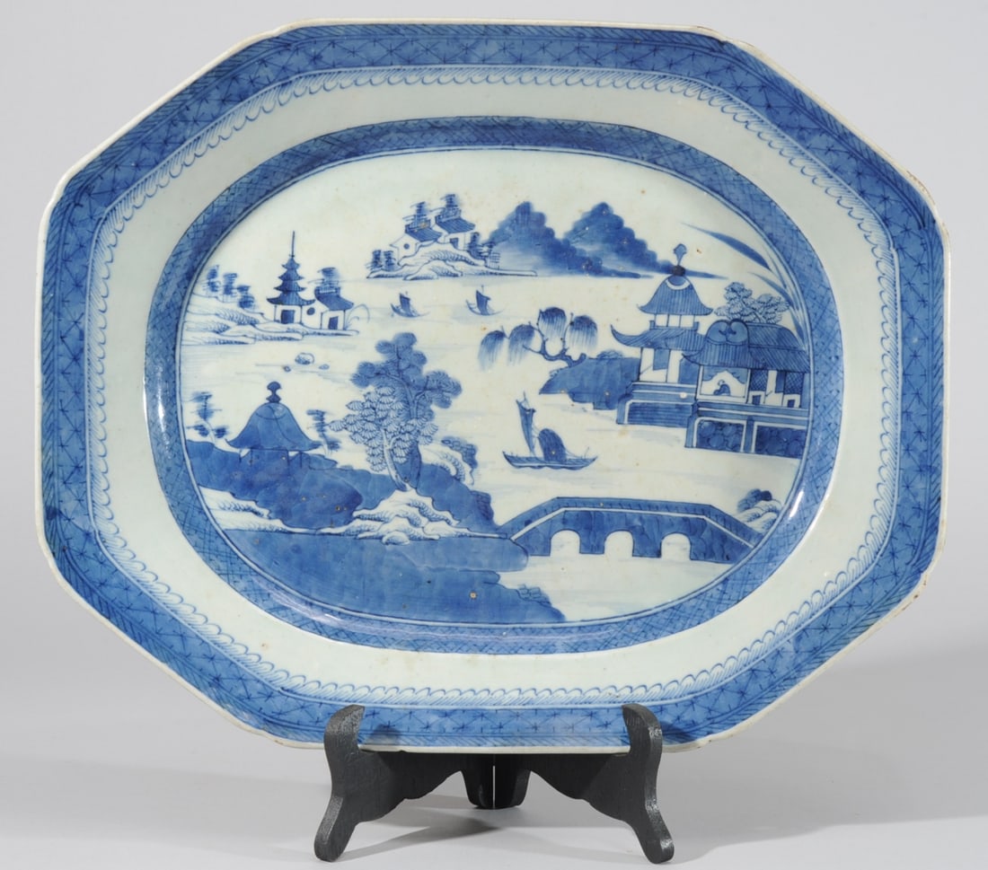 19th C. Chinese Export Canton Serving Platter (1 of 9)