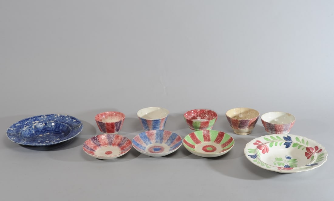 English Spatterware Lot (1 of 20)