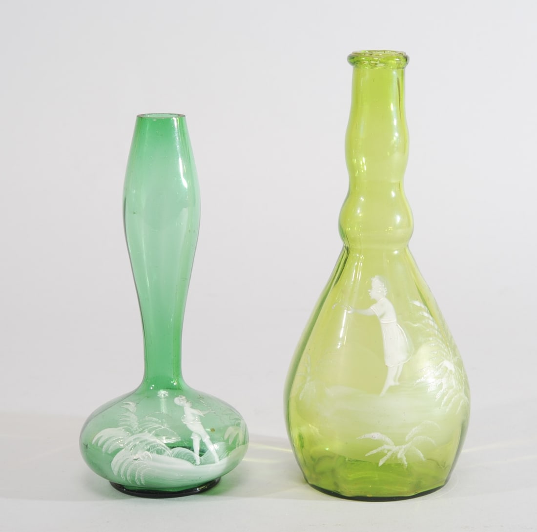 Two Mary Gregory Antique Barber Bottles (1 of 7)