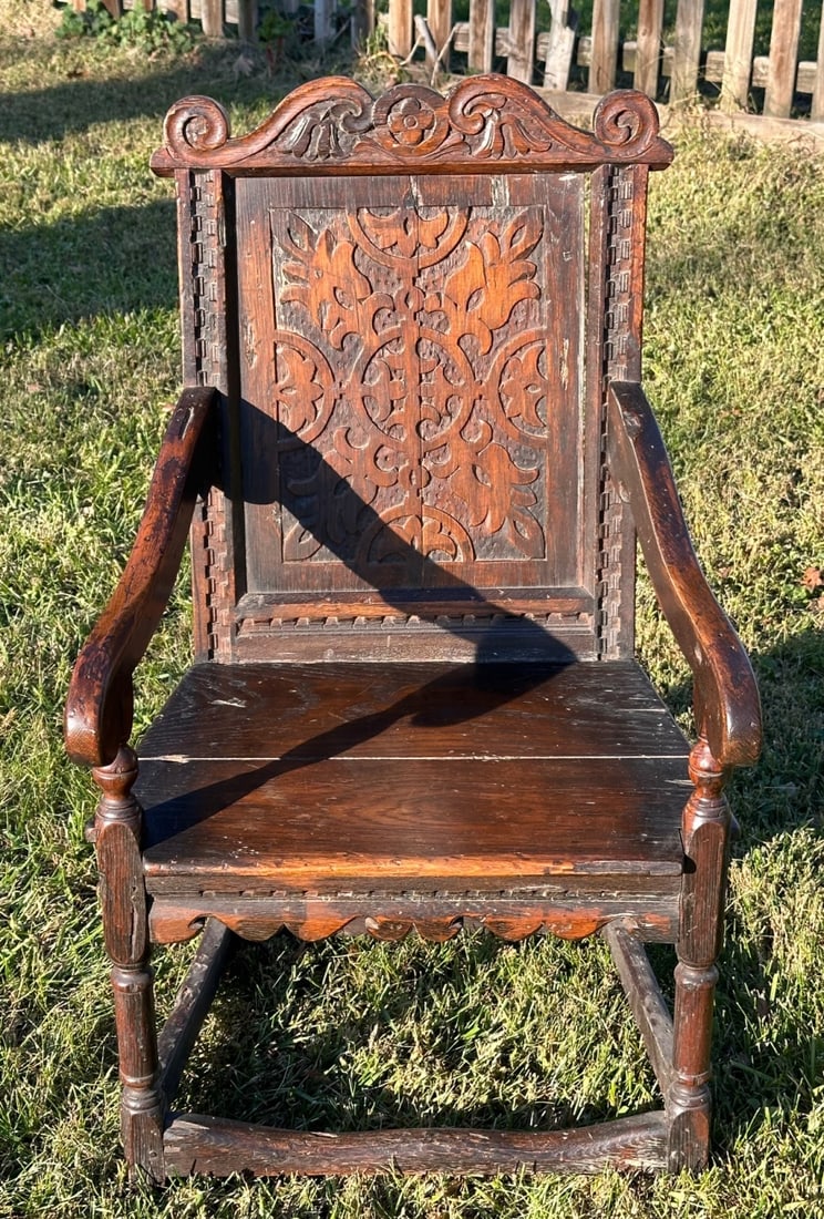 Late 17th / Early 18th C. English Wainscoat Chair (1 of 9)