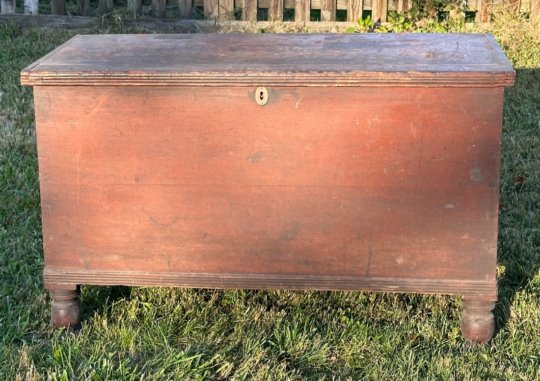 19th C. Pennsylvania Footed Blanket Chest (1 of 7)