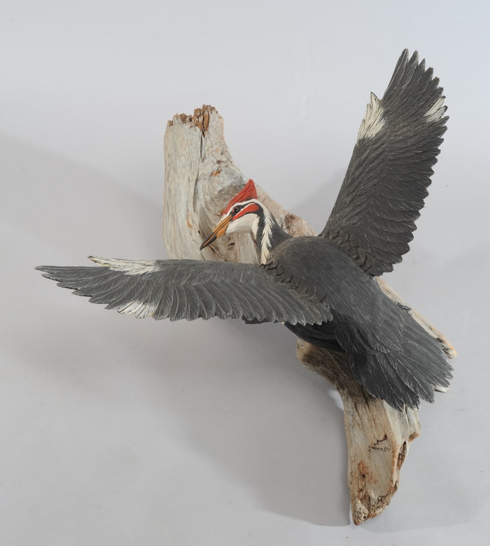 Taylor Richard (TN) Carved & Painted Woodpecker (1 of 9)