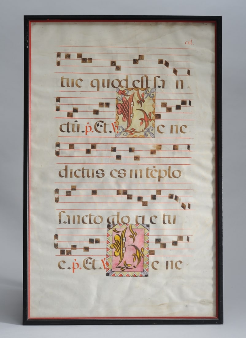 Antiphonal Manuscript on Vellum (1 of 5)